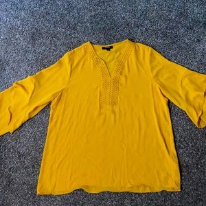 Mustard 3/4 sleeve Alfani Blouse